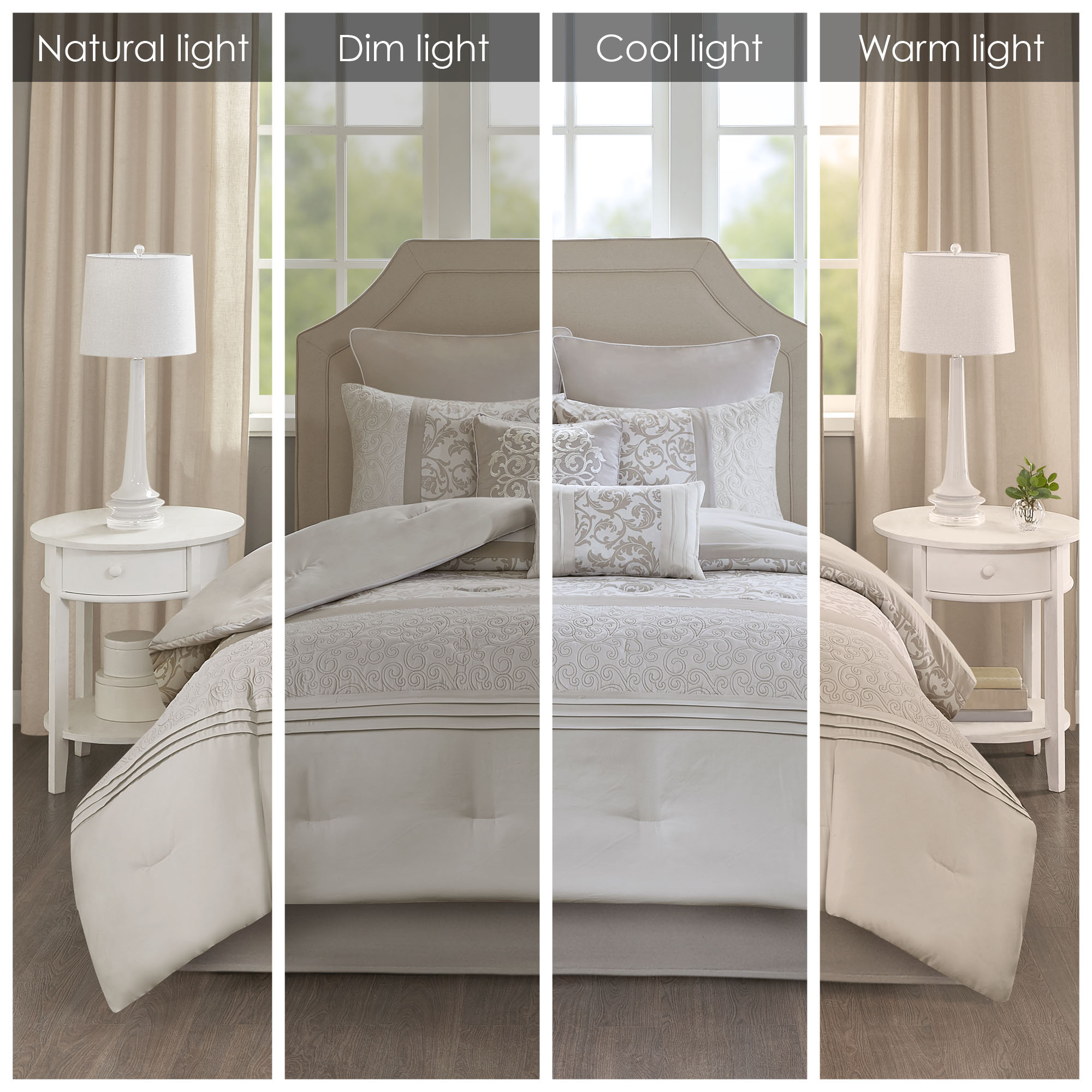 Ramsey Embroidered 8 Piece Comforter Set