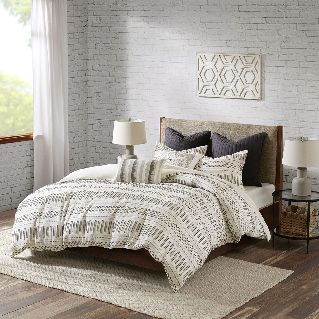 Rhea Cotton Jacquard Duvet Cover Mini Set