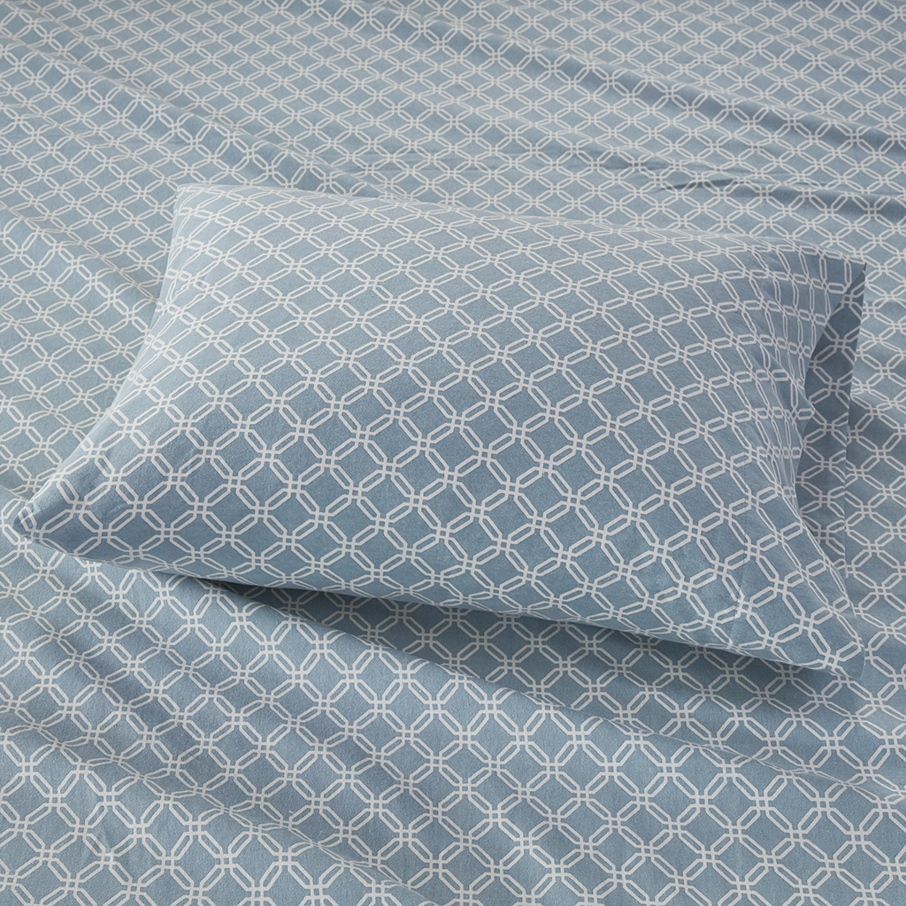 Cozy Cotton Flannel Printed Sheet Set