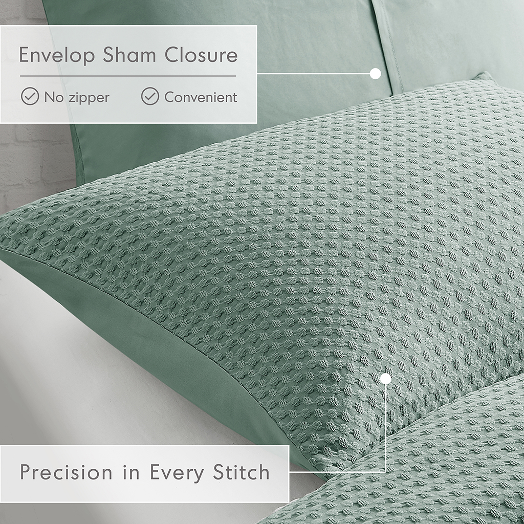 Mina Weave Textured Duvet Cover Set