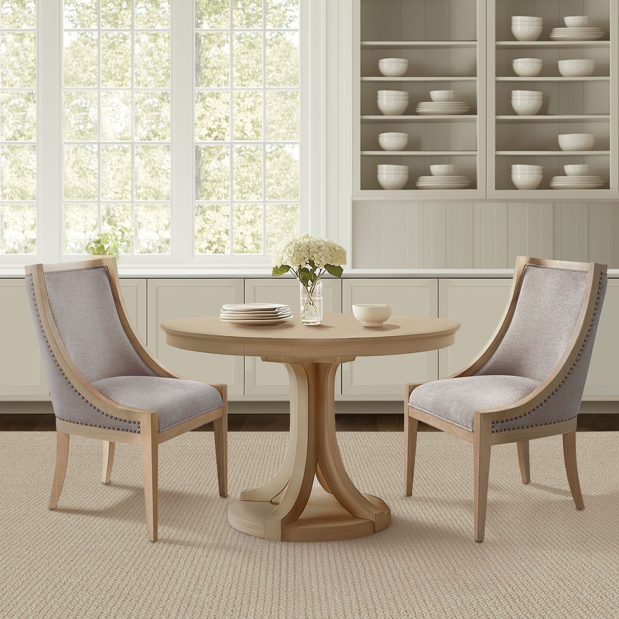 Elmcrest Upholstered Dining Chair with Nailhead Trim
