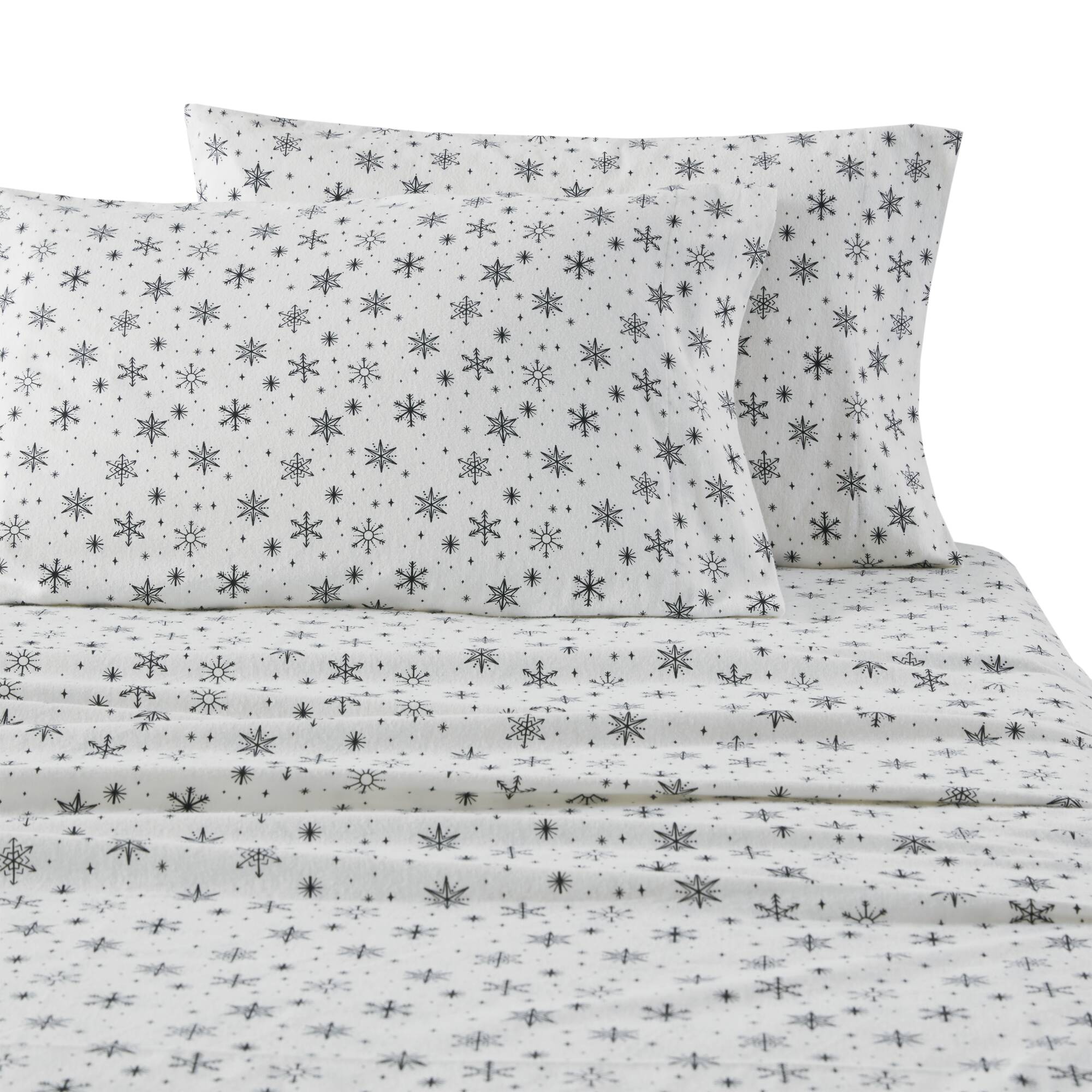 Cozy Cotton Flannel Printed Sheet Set