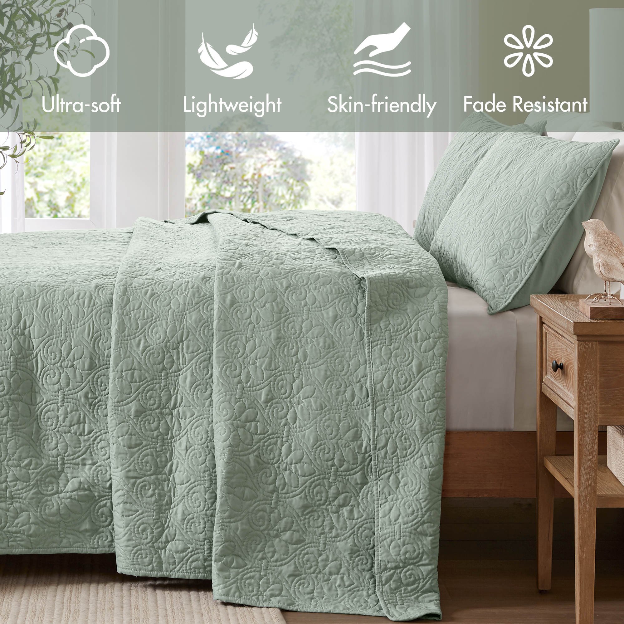Quebec Reversible Bedspread Set