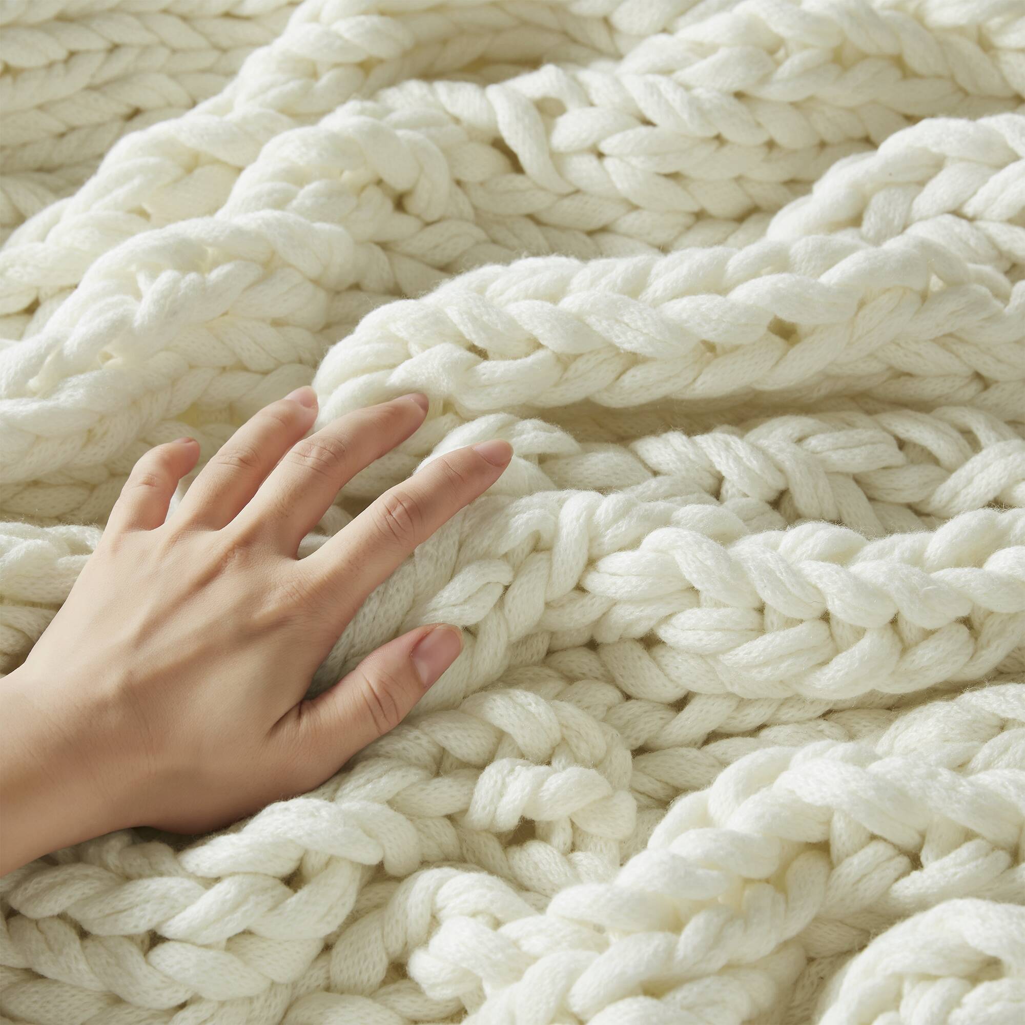 Chunky Double Knit Handmade Throw Blanket