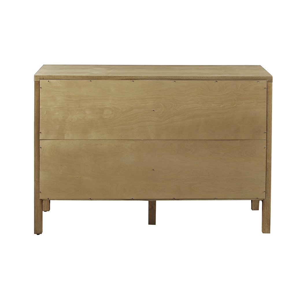 Paige Geometric 2-Door Storage Cabinet with Adjustable Shelves