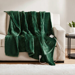 Heated Microlight to Berber Throw from Beautyrest in  Green. Heated Microlight to Berber Throw from Beautyrest in  Green. Heated Microlight to Berber Throw from Beautyrest in  Green. Heated Microlight to Berber Throw from Beautyrest in  Green. Heated Microlight to Berber Throw from Beautyrest in  Green.
