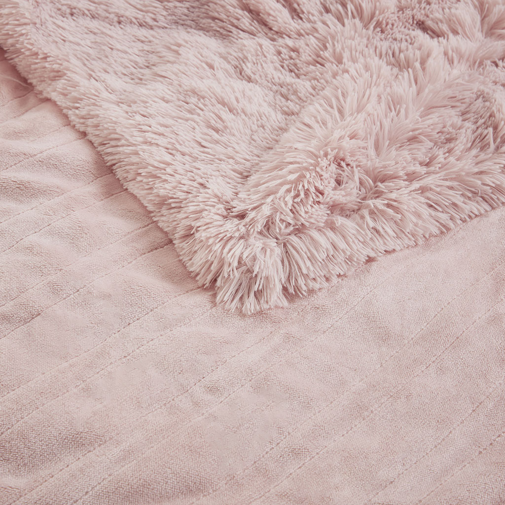 Malea Shaggy Faux Fur Heated Throw