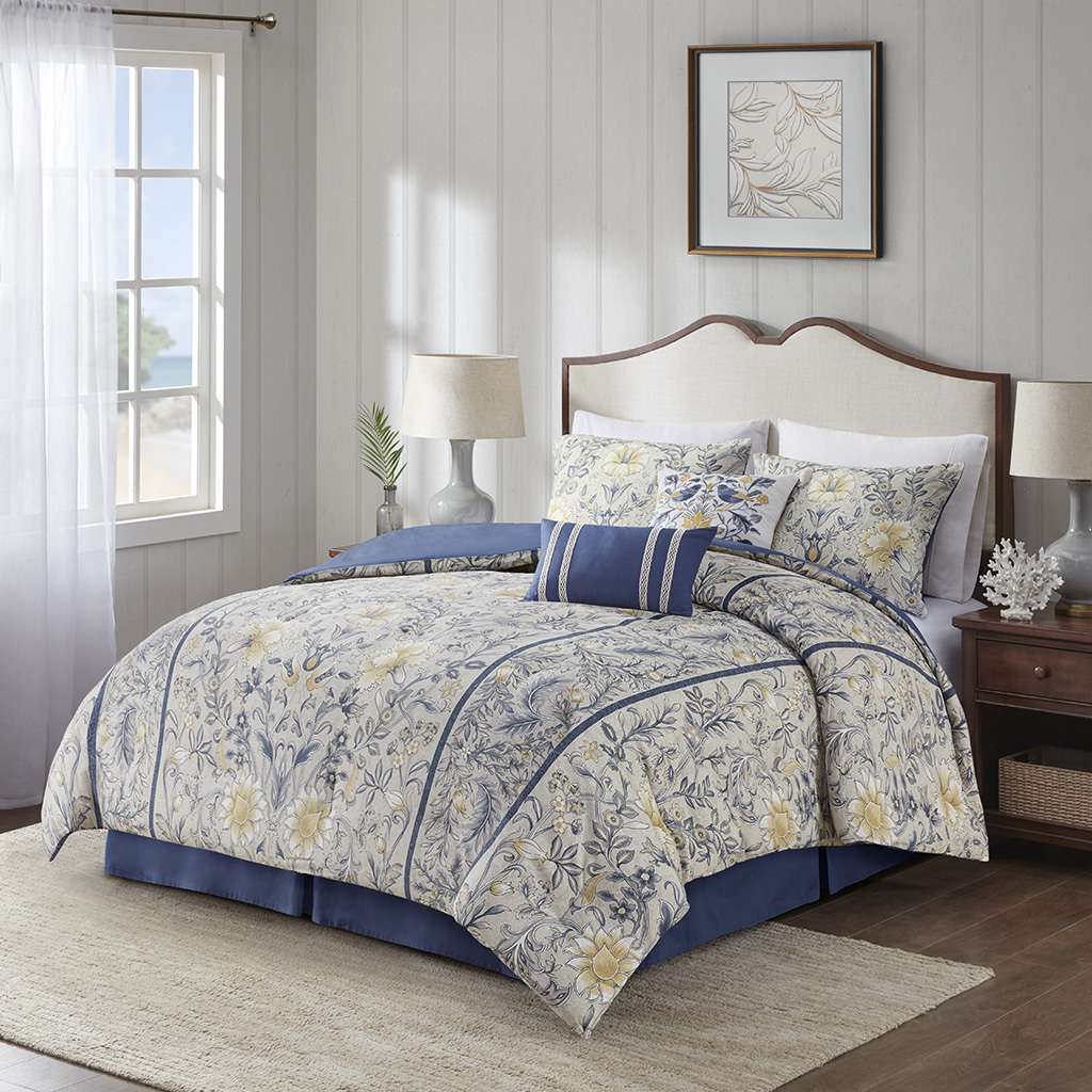 Livia 6 Piece Cotton Comforter Set
