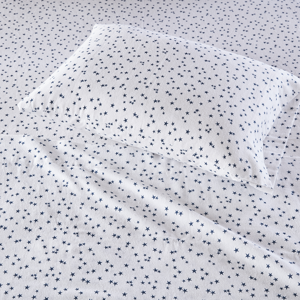 Cozy Soft Cotton Flannel Printed Sheet Set