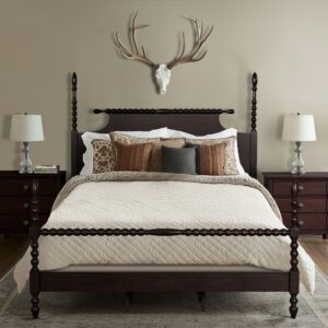 Beckett Turned Wood Spindle Bed from Madison Park Signature in  Morocco Brown. Beckett Turned Wood Spindle Bed from Madison Park Signature in  Morocco Brown. Beckett Turned Wood Spindle Bed from Madison Park Signature in  Morocco Brown. Beckett Turned Wood Spindle Bed from Madison Park Signature in  Morocco Brown. Beckett Turned Wood Spindle Bed from Madison Park Signature in  Morocco Brown.