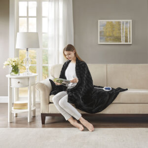 Heated Duke Faux Fur Heated Throw from Beautyrest in  Black. Heated Duke Faux Fur Heated Throw from Beautyrest in  Black. Heated Duke Faux Fur Heated Throw from Beautyrest in  Black. Heated Duke Faux Fur Heated Throw from Beautyrest in  Black. Heated Duke Faux Fur Heated Throw from Beautyrest in  Black.