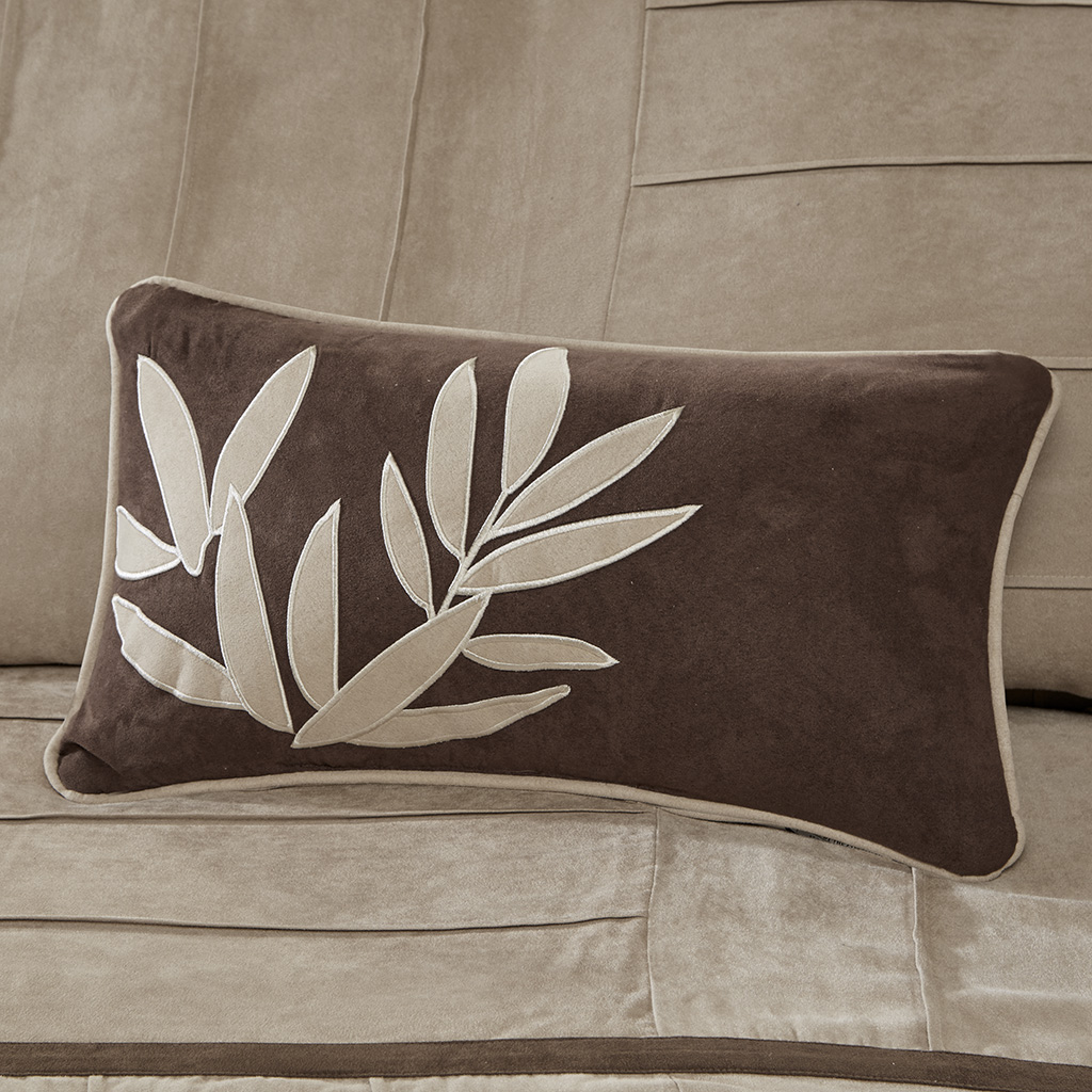 Dune 7 Piece Faux Suede Comforter Set
