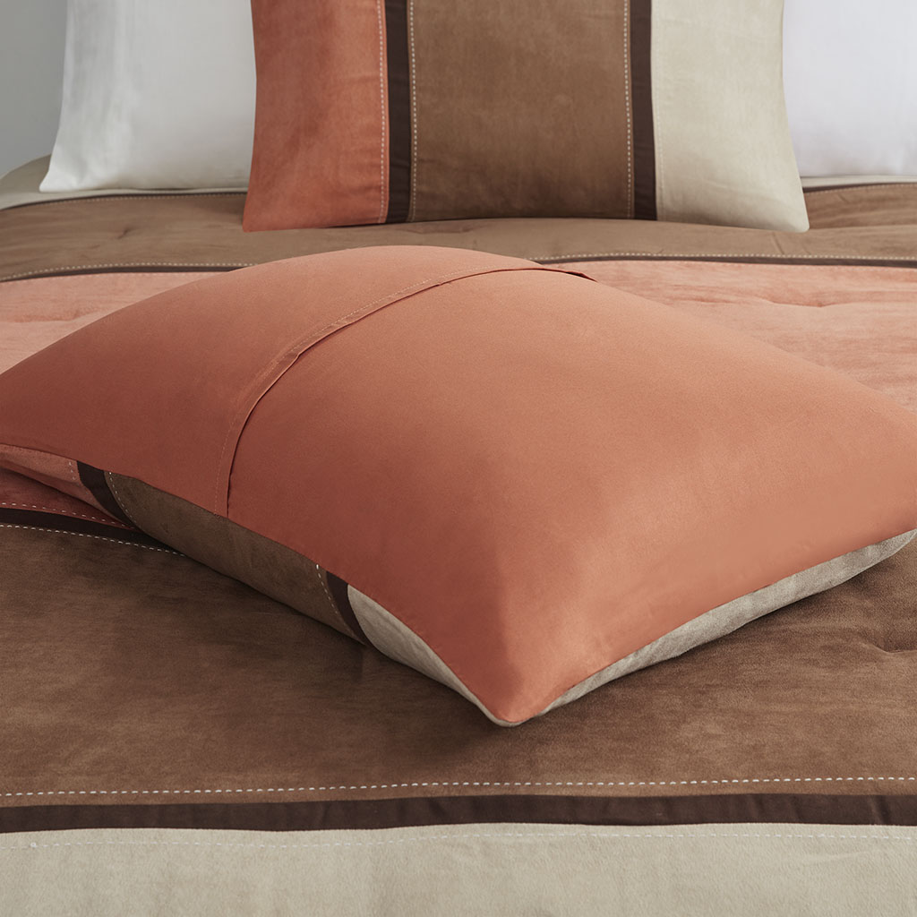Palisades 7 Piece Faux Suede Comforter Set