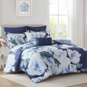 Shanti 7pcs Printed Comforter set from Madison Park in  Blue. Shanti 7pcs Printed Comforter set from Madison Park in  Blue. Shanti 7pcs Printed Comforter set from Madison Park in  Blue. Shanti 7pcs Printed Comforter set from Madison Park in  Blue. Shanti 7pcs Printed Comforter set from Madison Park in  Blue.