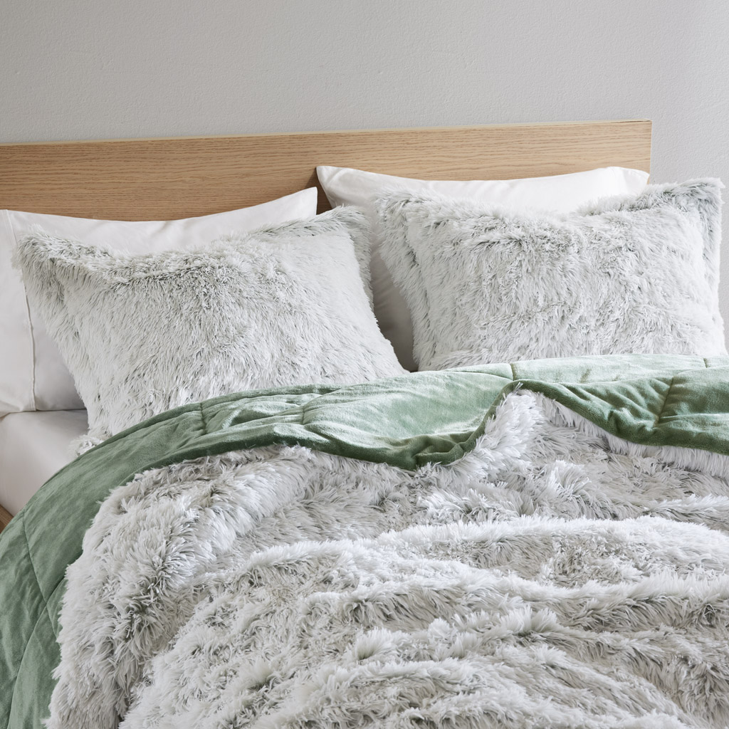 Malea Shaggy Faux Fur Comforter Mini Set