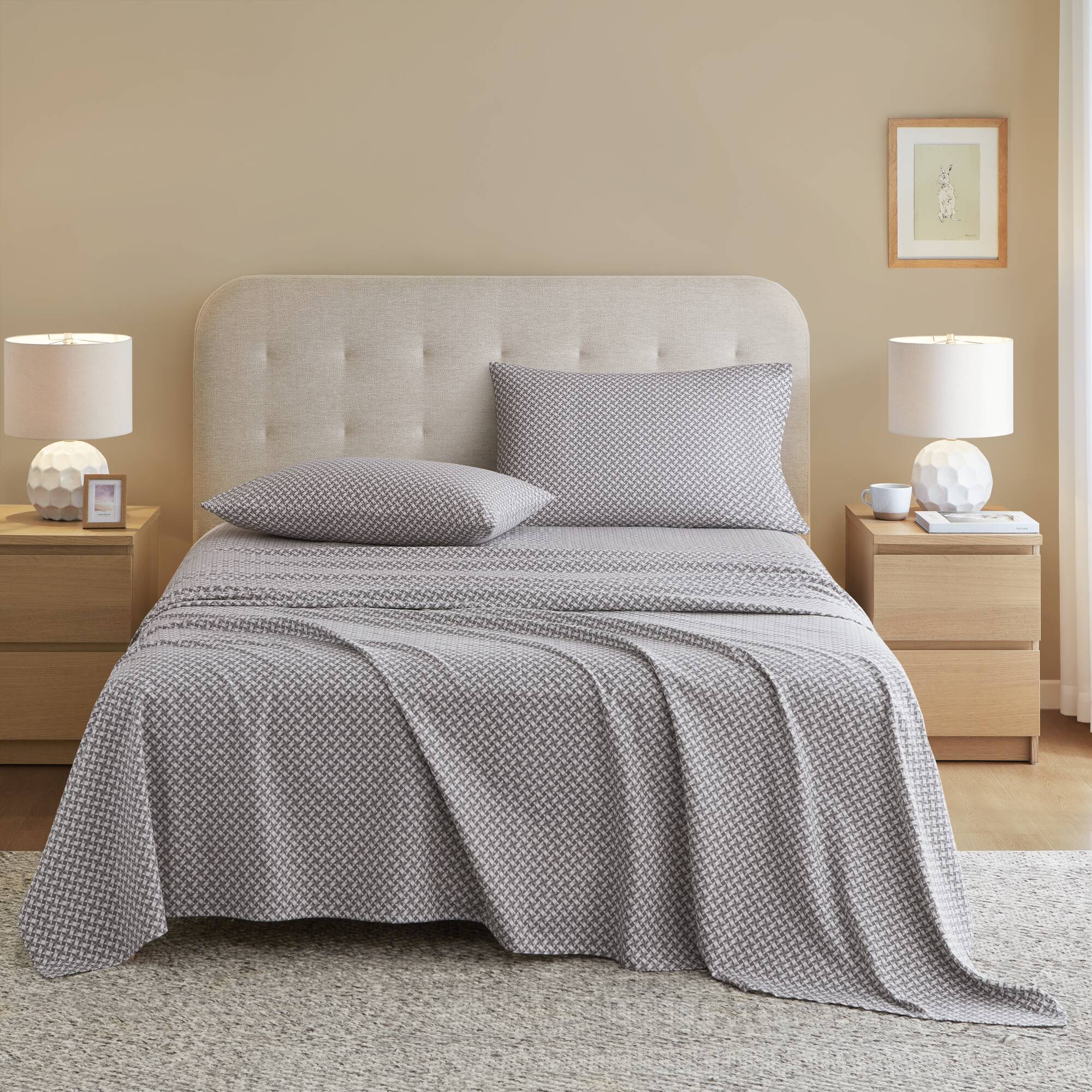 Cozy Cotton Flannel Printed Sheet Set