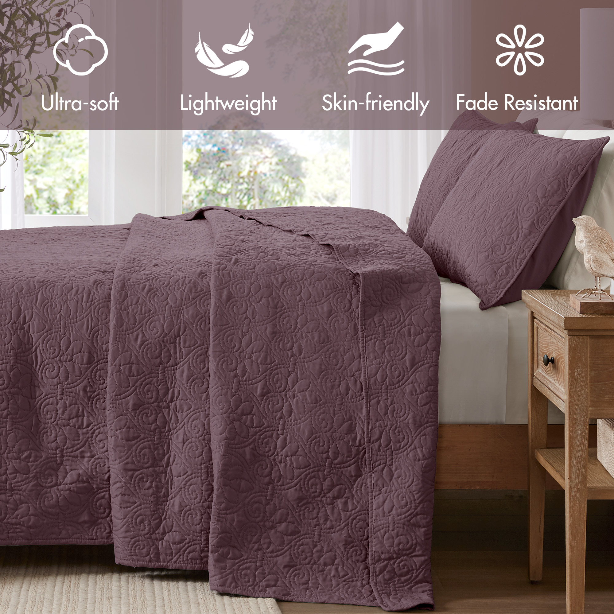 Quebec Reversible Bedspread Set
