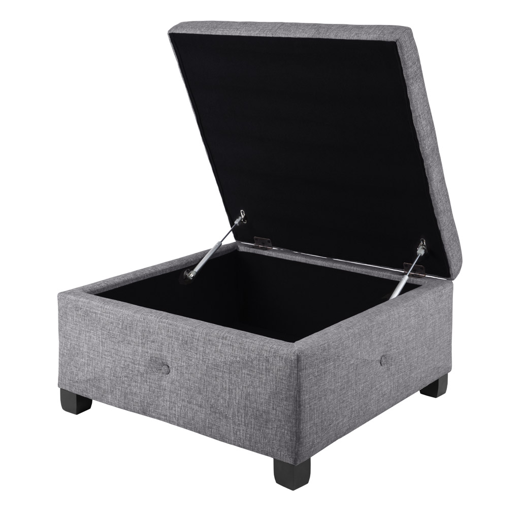 Della Soft Close Storage Ottoman