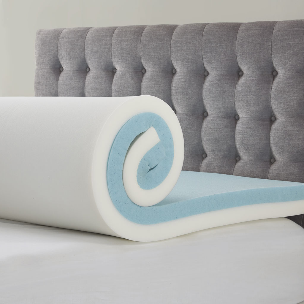 4″ Gel Memory Foam with 3M Cover Mattress Topper