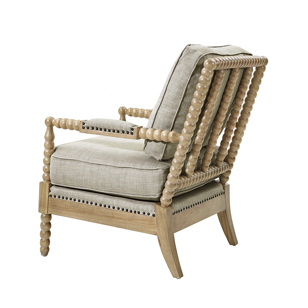 Donohue Turned Spindle Wood Accent Armchair
