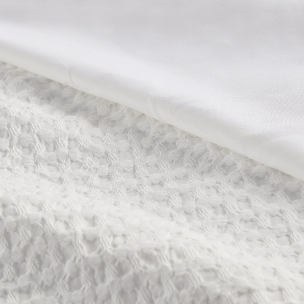 Mina Weave Textured Duvet Cover Set
