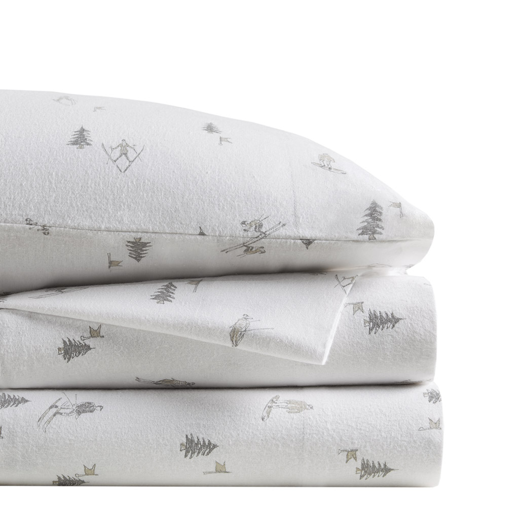 Cozy Cotton Flannel Printed Sheet Set