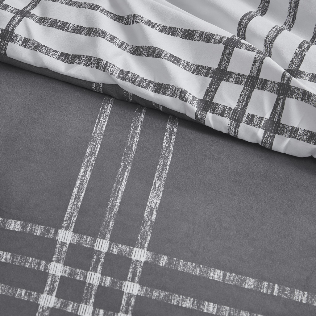 Pike Plaid Reversible Comforter Set