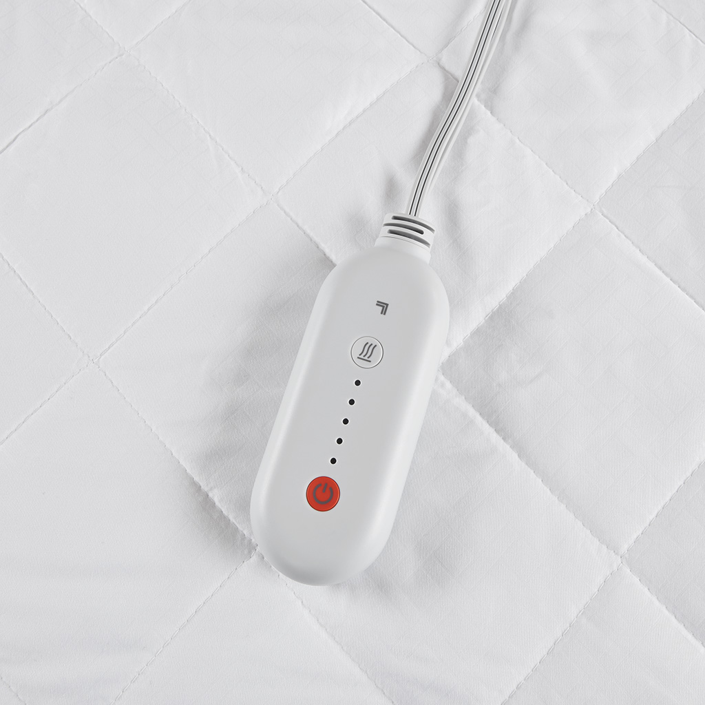 Embossed Microfiber Heated Mattress Pad
