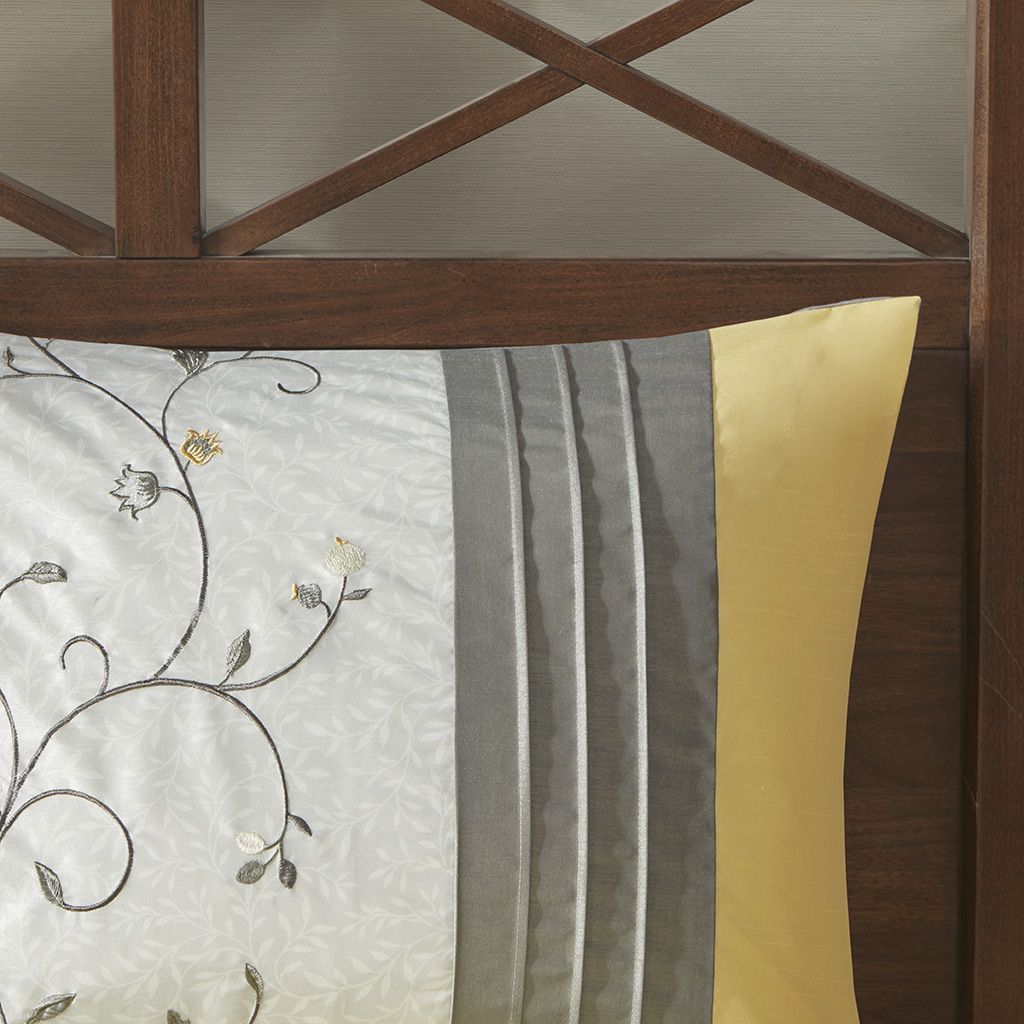Serene Embroidered 7 Piece Comforter Set