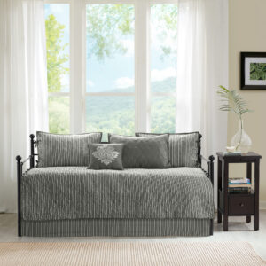 Quebec 6 Piece Reversible Daybed Cover Set from Madison Park in  Dark Grey. Quebec 6 Piece Reversible Daybed Cover Set from Madison Park in  Dark Grey. Quebec 6 Piece Reversible Daybed Cover Set from Madison Park in  Dark Grey. Quebec 6 Piece Reversible Daybed Cover Set from Madison Park in  Dark Grey. Quebec 6 Piece Reversible Daybed Cover Set from Madison Park in  Dark Grey.