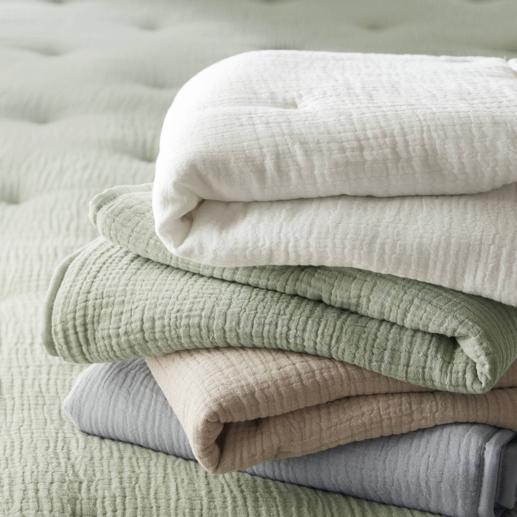 Breeze cotton gauze embroidered Euro Sham