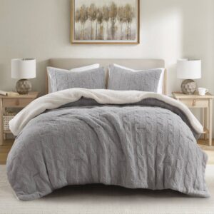 Riordan Waffle Knit Chenille Comforter Set from Madison Park in  Gray. Riordan Waffle Knit Chenille Comforter Set from Madison Park in  Gray. Riordan Waffle Knit Chenille Comforter Set from Madison Park in  Gray. Riordan Waffle Knit Chenille Comforter Set from Madison Park in  Gray. Riordan Waffle Knit Chenille Comforter Set from Madison Park in  Gray.