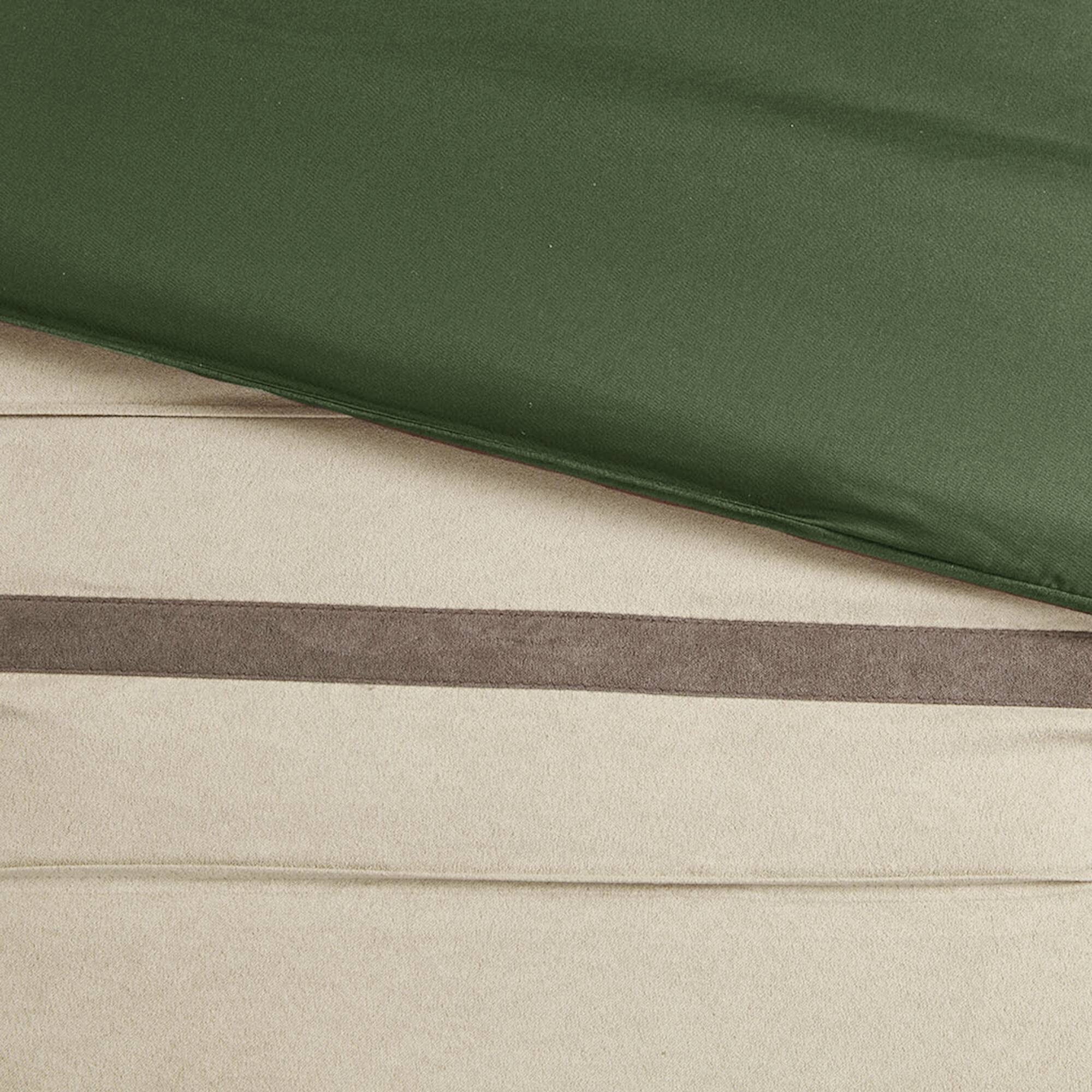 Palmer 7 Piece Pieced Faux Suede Comforter Set