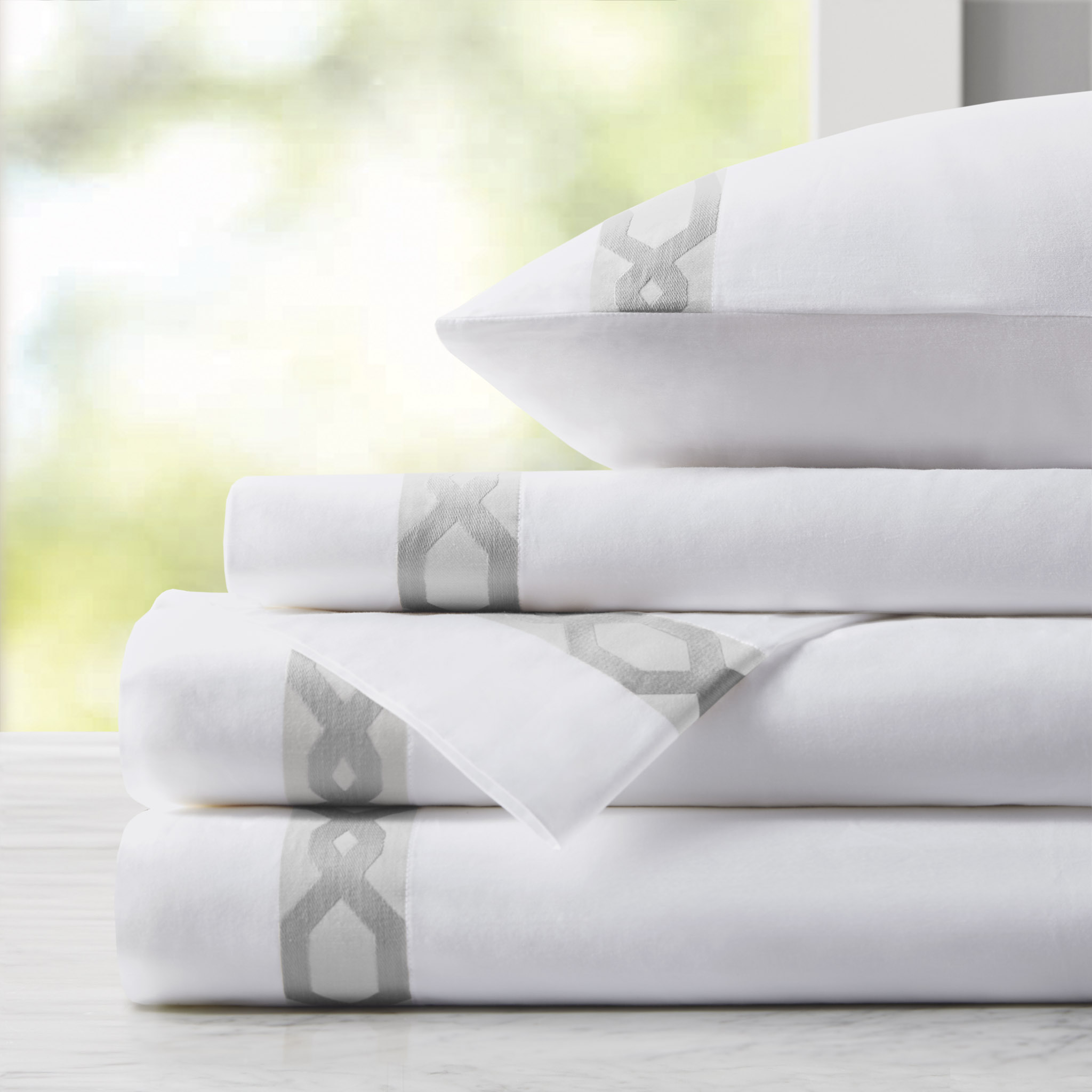 Signature Hem 300TC Cotton Sheet Set