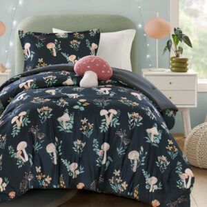 Gwen Mushroom Garden Comforter Set from Intelligent Design in  Navy. Gwen Mushroom Garden Comforter Set from Intelligent Design in  Navy. Gwen Mushroom Garden Comforter Set from Intelligent Design in  Navy. Gwen Mushroom Garden Comforter Set from Intelligent Design in  Navy. Gwen Mushroom Garden Comforter Set from Intelligent Design in  Navy.
