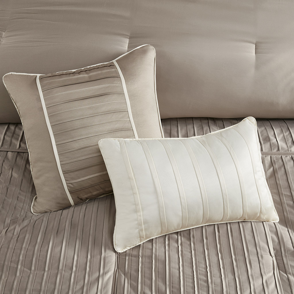Trinity 7 Piece Polyester Charmeuse Comforter Set