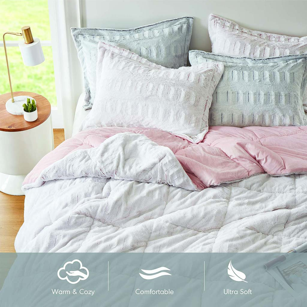Gia Faux Fur Comforter Mini Set