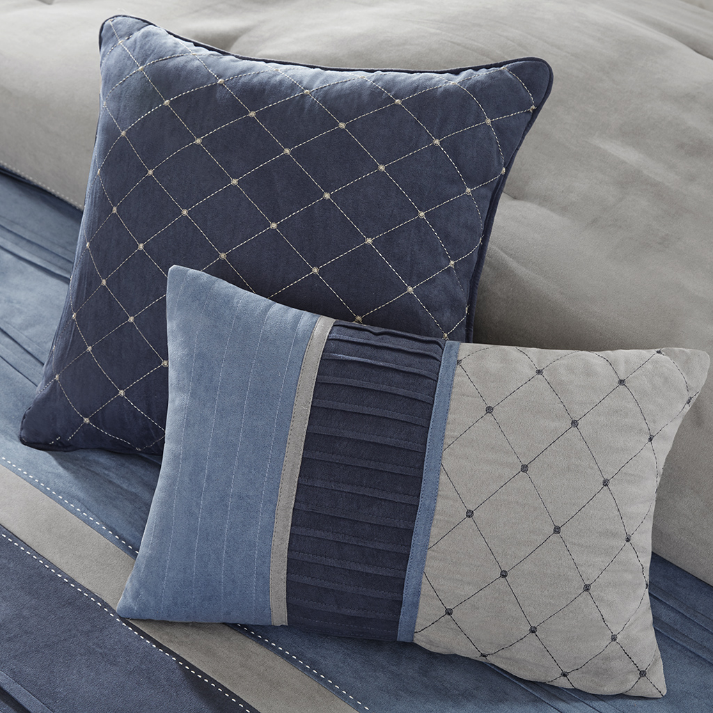Collins 7 Piece Microsuede Comforter Set