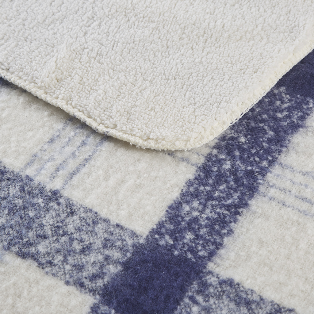 Bloomington Faux Mohair to Sherpa Throw