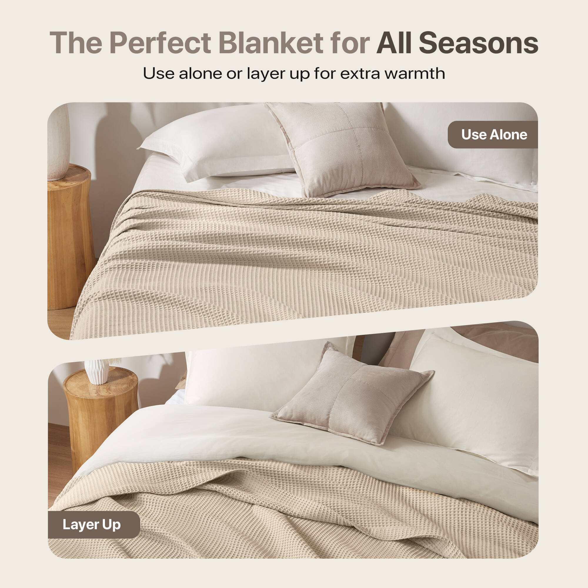 Waffle Weave Cotton Blanket