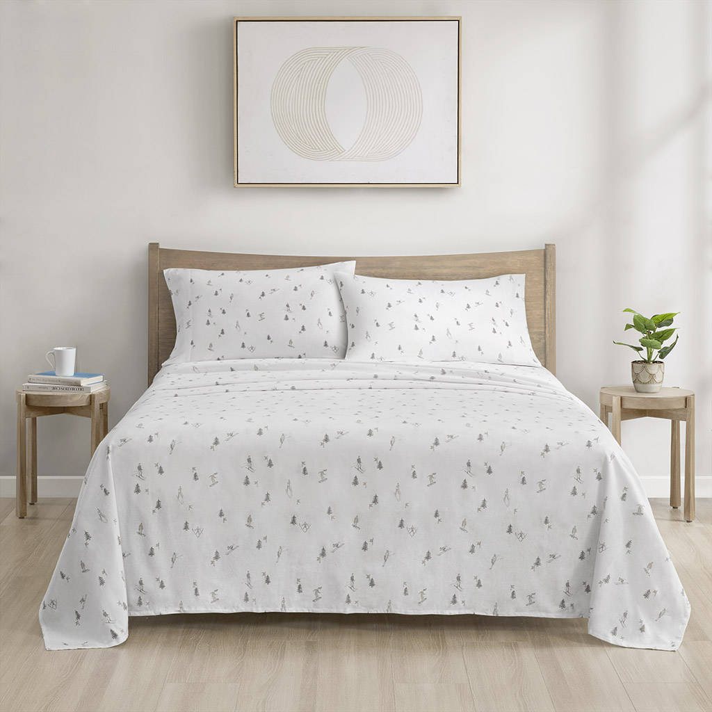 Cozy Cotton Flannel Printed Sheet Set