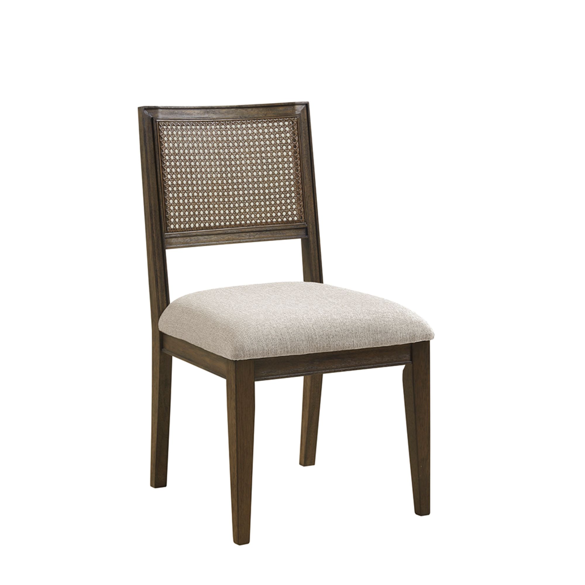 Kelly Rattan & Wood Dining Chair Set of 2