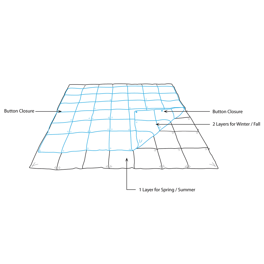 Benton All Season 2 in 1 Down Alternative Comforter