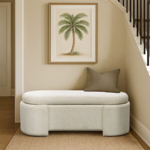Leslie Fully Upholstered Oval Storage Bench with Soft-Close Lid from Martha Stewart in Ivory. Leslie Fully Upholstered Oval Storage Bench with Soft-Close Lid from Martha Stewart in Ivory. Leslie Fully Upholstered Oval Storage Bench with Soft-Close Lid from Martha Stewart in Ivory. Leslie Fully Upholstered Oval Storage Bench with Soft-Close Lid from Martha Stewart in Ivory. Leslie Fully Upholstered Oval Storage Bench with Soft-Close Lid from Martha Stewart in Ivory.