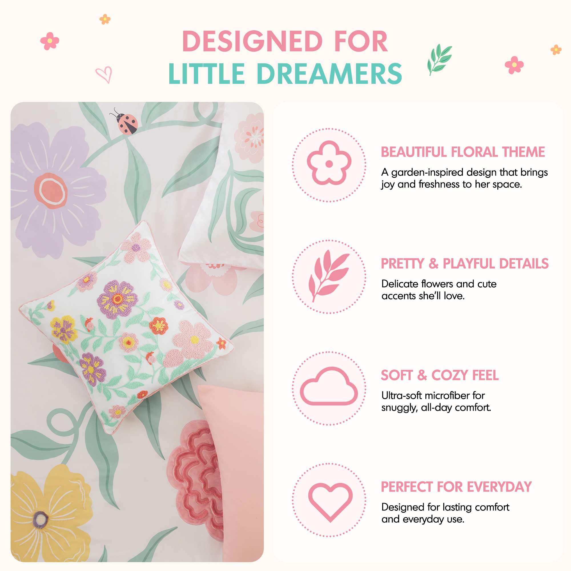 Floral Comforter Set