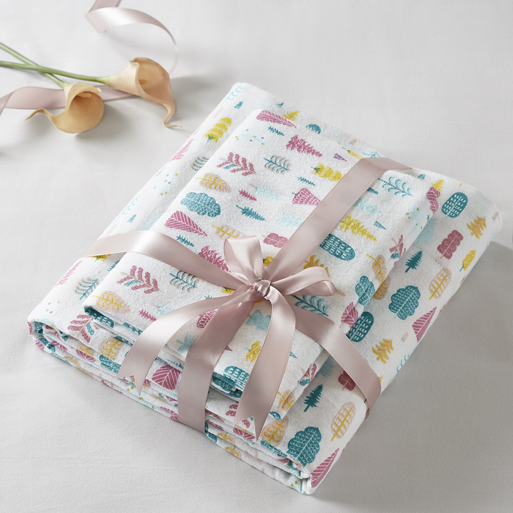 Cozy Soft Cotton Flannel Printed Sheet Set