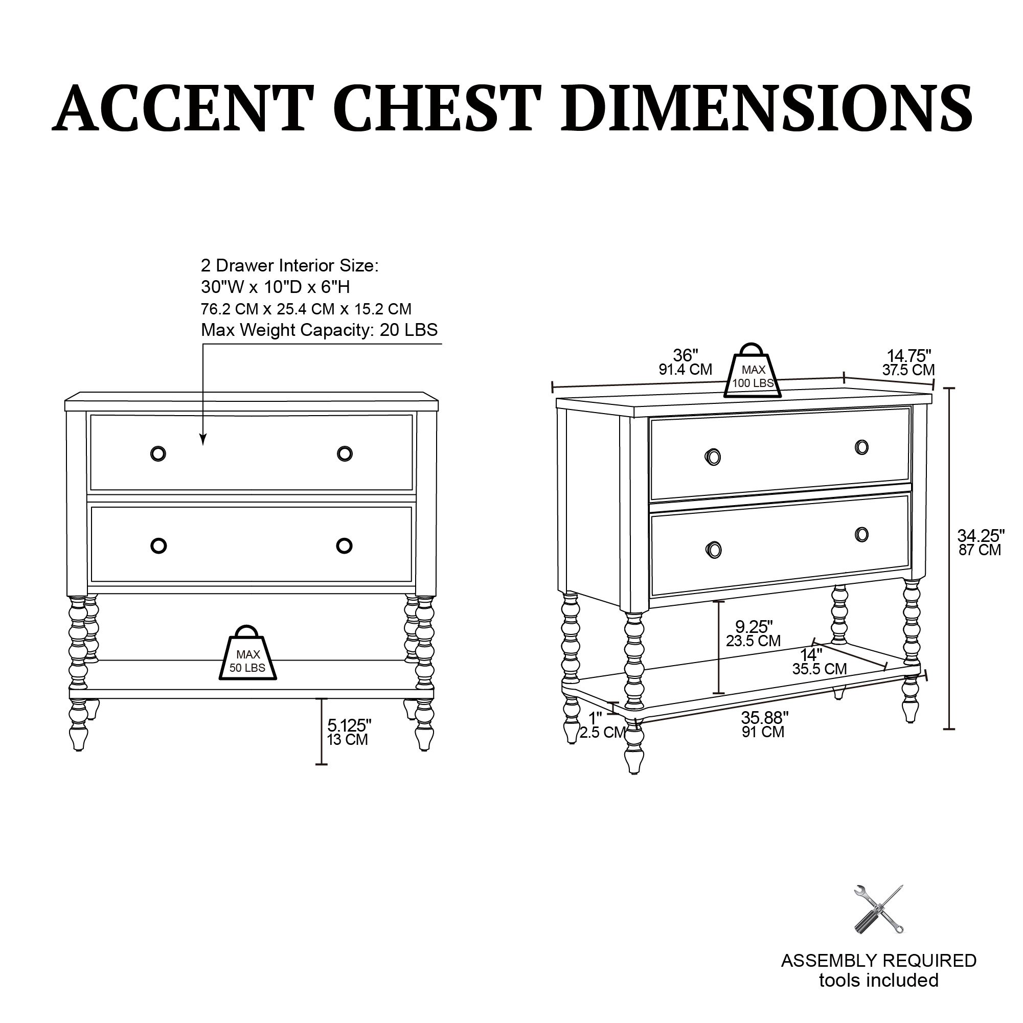 Beckett 2 Drawer Accent Chest