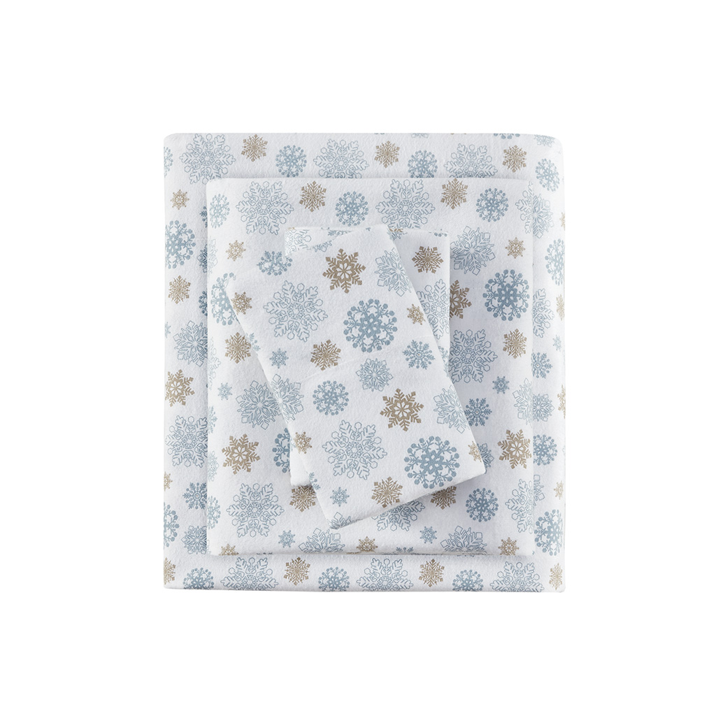 Cozy Cotton Flannel Printed Sheet Set