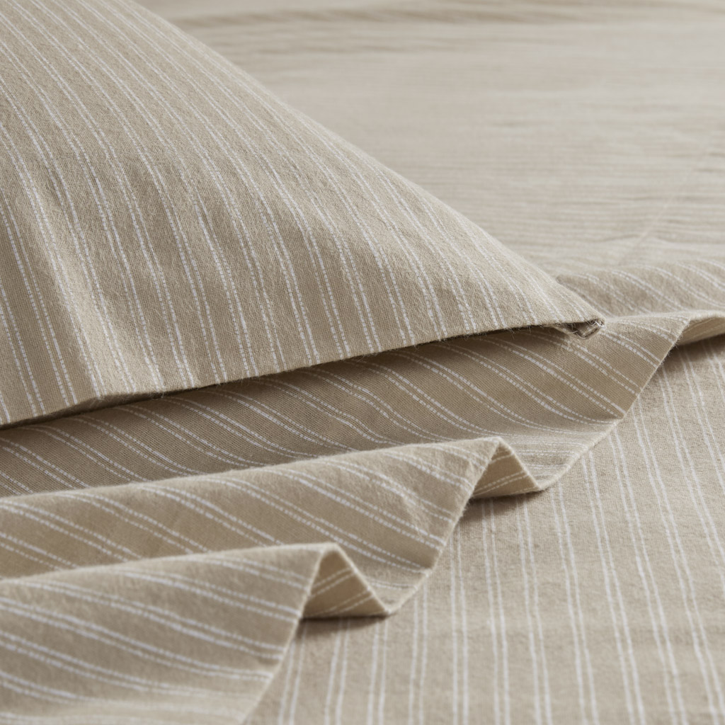 Oversized Cotton Flannel 4 Piece Sheet Set