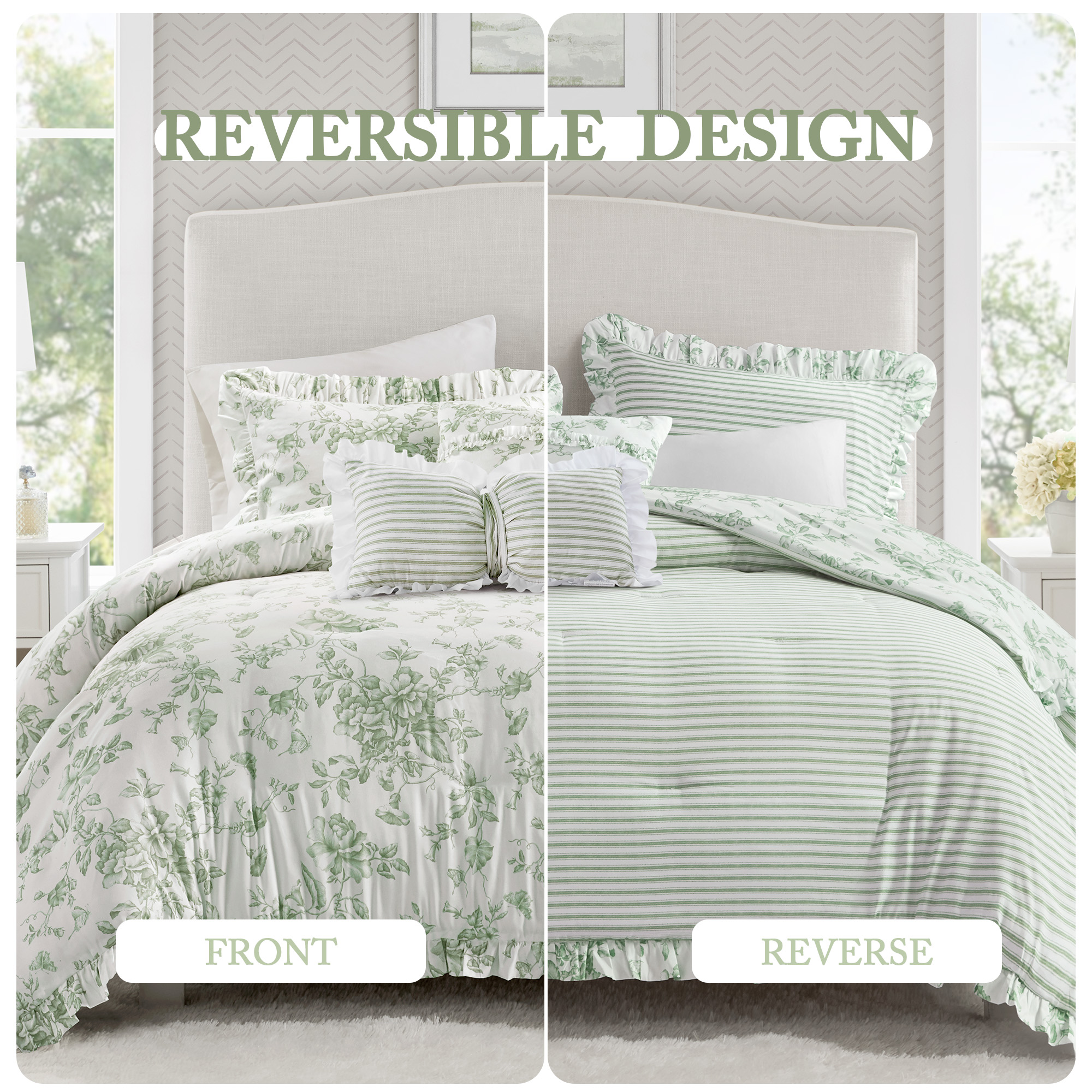 Adele Comforter Set with Decorative Pillows